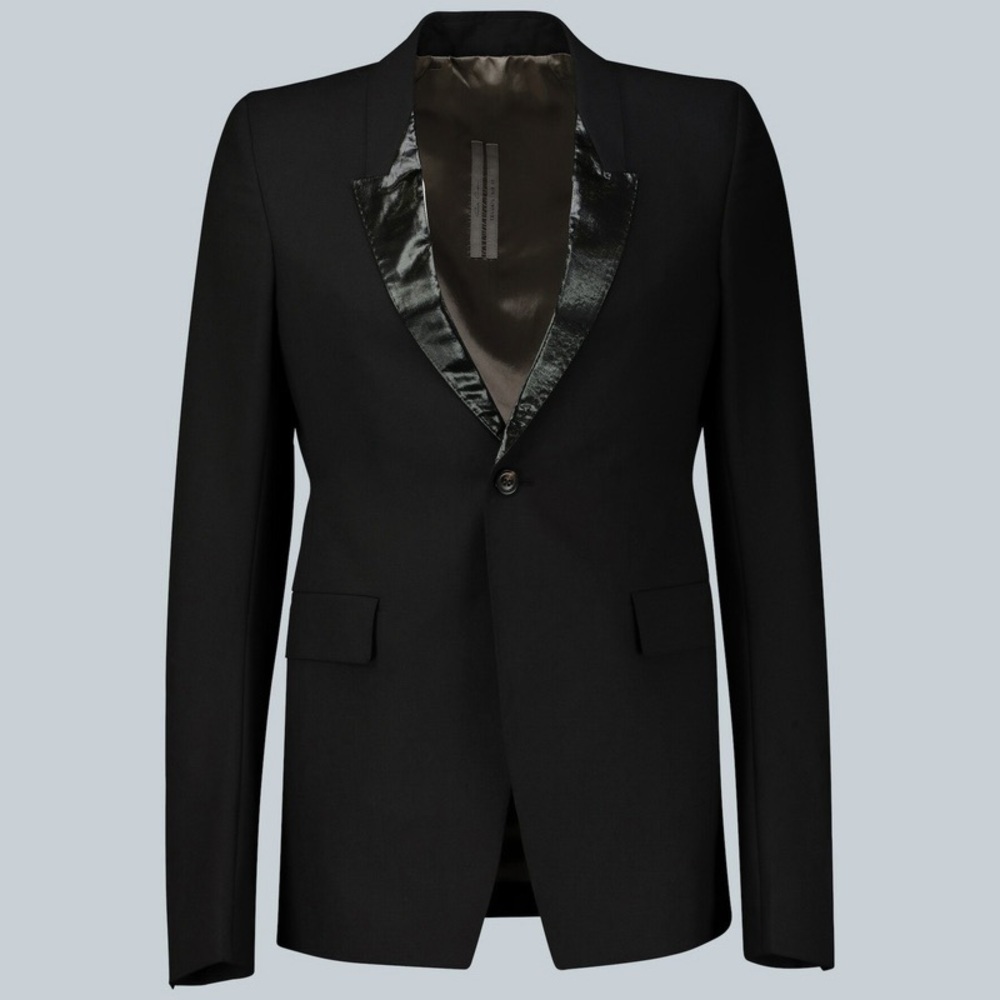 Rick Owens Extreme Soft Black 60cm Jacket